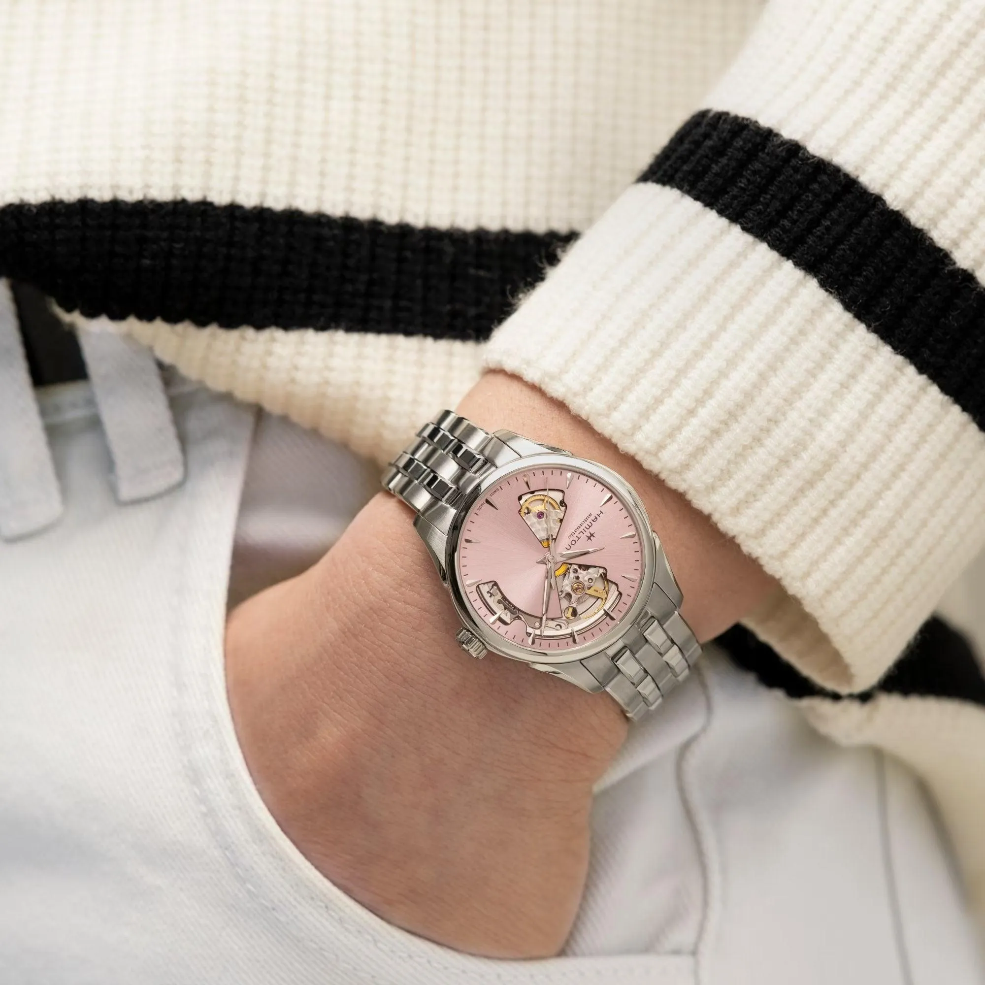 Hamilton Open Heart Jazzmaster Automatic Women's Watch H32215170