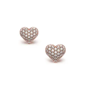 Heart Earrings Pavé