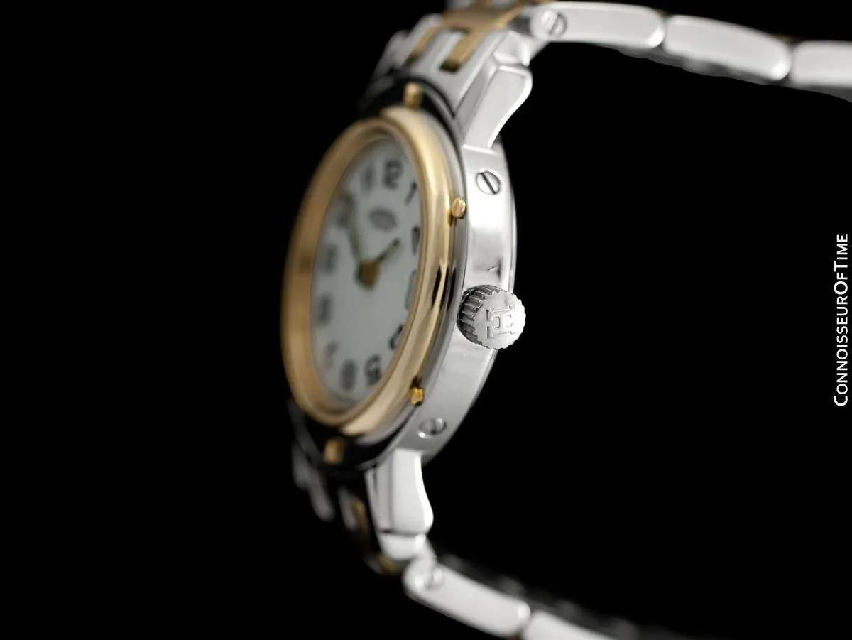 Hermes Ladies Clipper 2-Tone Quartz Watch - Stainless Steel & 18K Gold Plated