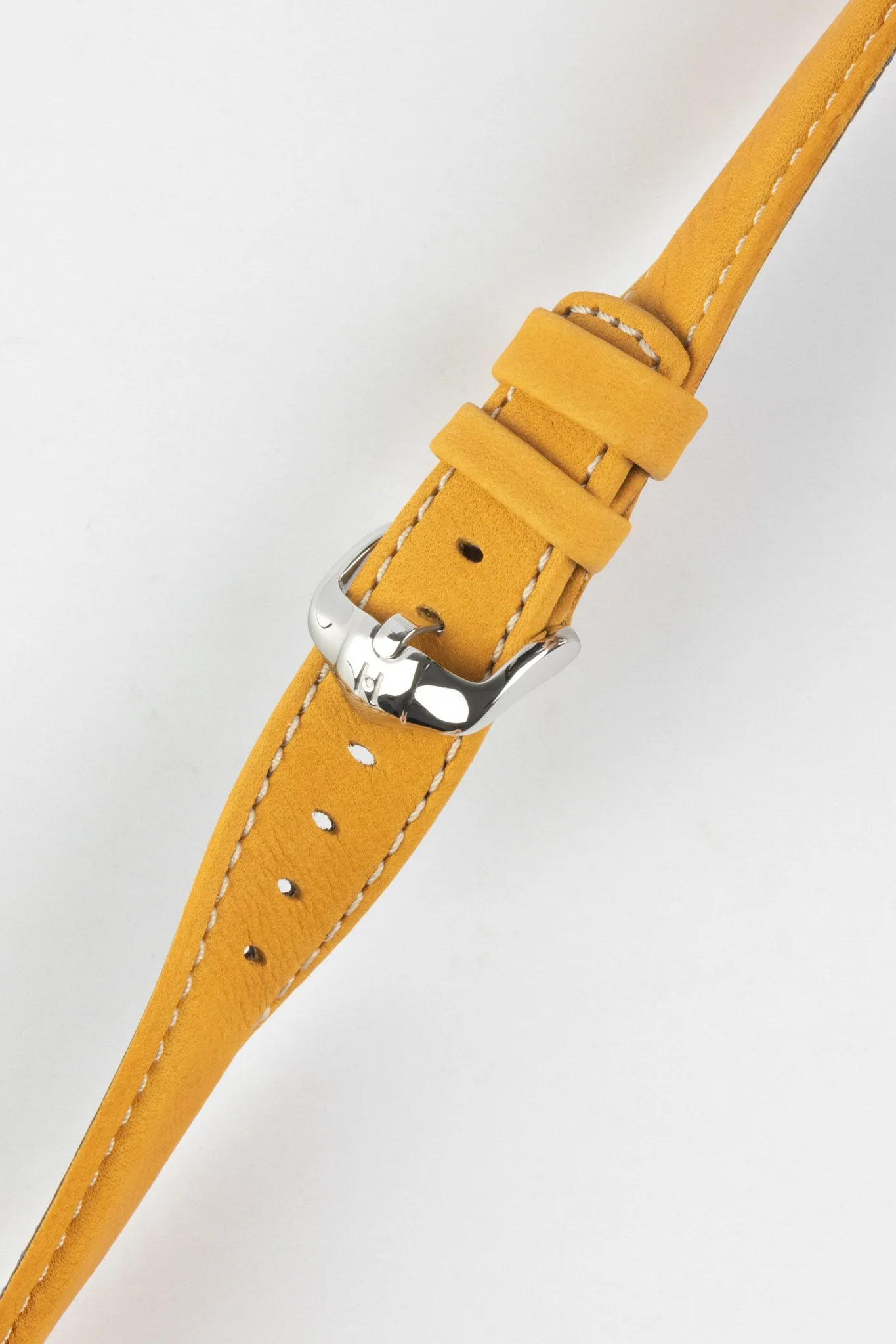 Hirsch Mariner Waterproof Leather Watch Strap in GOLD BROWN