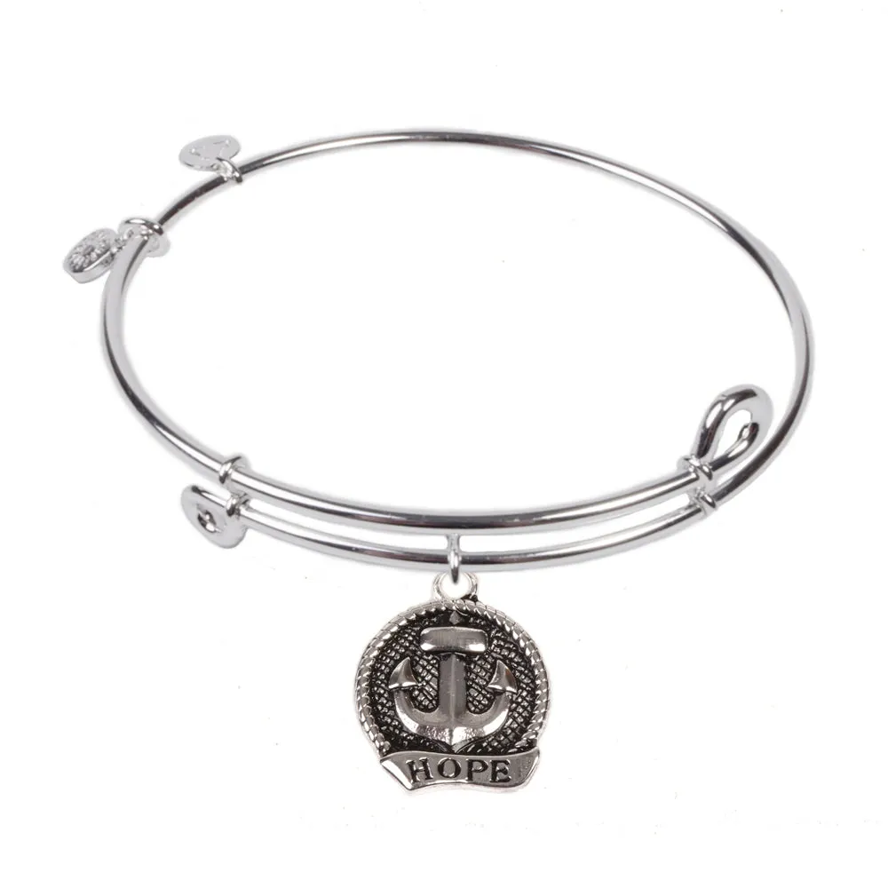 Hope, Bangle Sterling Silver Plated