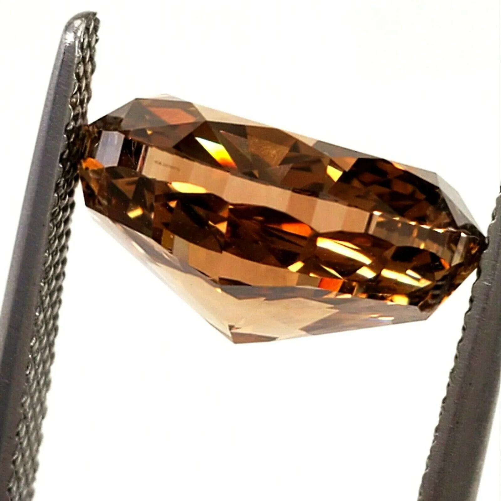 Huge 6CT Natural Diamond Fancy Orange Brown Chocolate Color GIA Certified Oval
