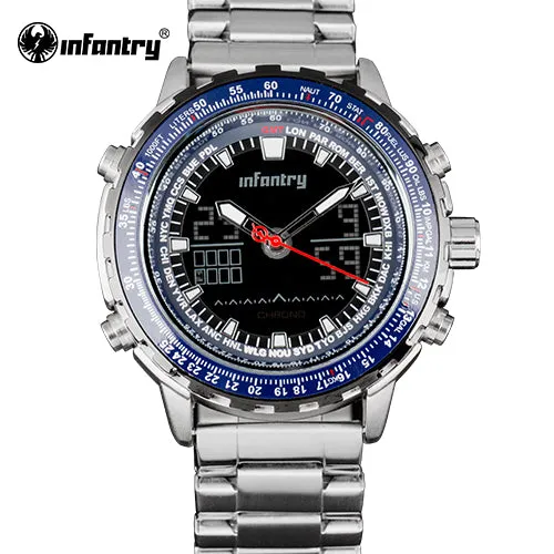 INFANTRY Mens Watches Top Brand Luxury Military Sport Watch Men Digital LED Wristwatch Army Aviator Tactical erkek kol saati