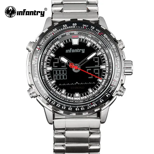 INFANTRY Mens Watches Top Brand Luxury Military Sport Watch Men Digital LED Wristwatch Army Aviator Tactical erkek kol saati