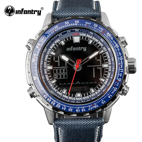 INFANTRY Mens Watches Top Brand Luxury Military Sport Watch Men Digital LED Wristwatch Army Aviator Tactical erkek kol saati