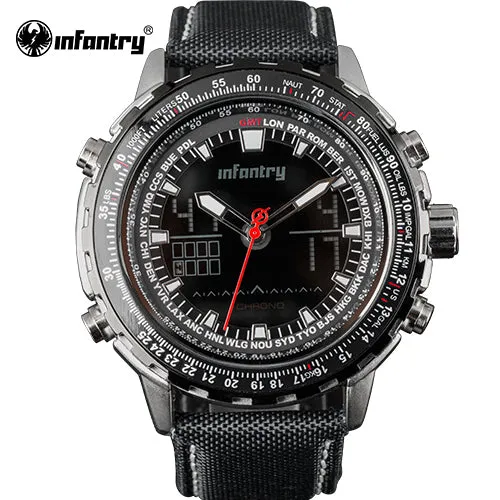 INFANTRY Mens Watches Top Brand Luxury Military Sport Watch Men Digital LED Wristwatch Army Aviator Tactical erkek kol saati