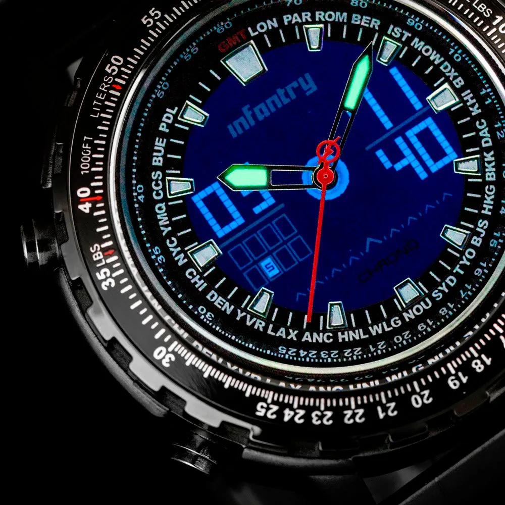 INFANTRY Mens Watches Top Brand Luxury Military Sport Watch Men Digital LED Wristwatch Army Aviator Tactical erkek kol saati