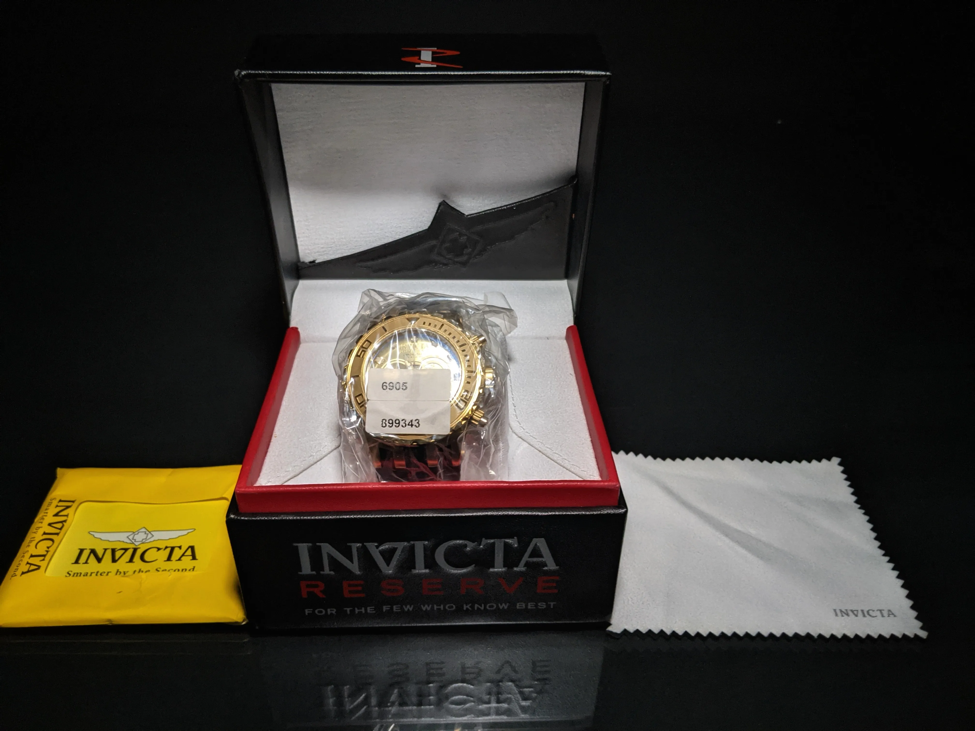 Invicta Reserve Subaqua Model 6905 Gold Plated Swiss Watch NIB