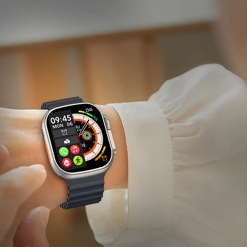 Itel Ultra 2 Sones ISW-12U Smart Watch Silver Case With Orange Silicone Strap