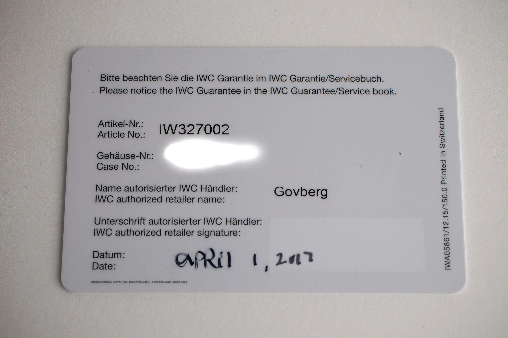 IWC Mark XVIII IW327002