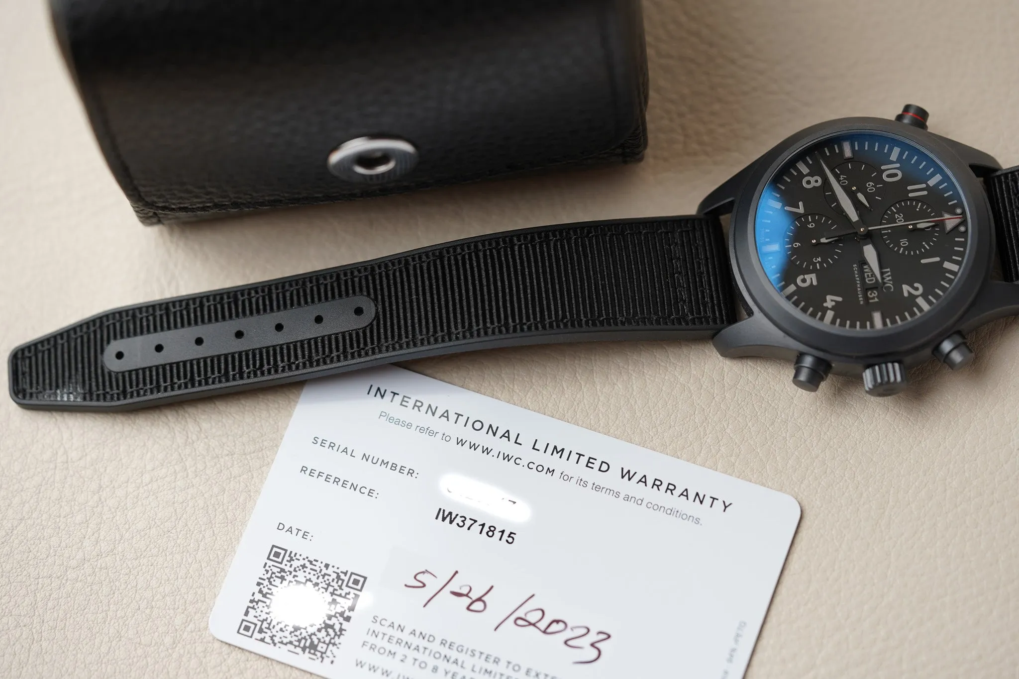 IWC Pilot's Watch Double Chronograph Top Gun Ceratanium IW371815