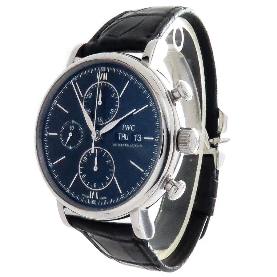 IWC Portofino Chronograph Black Dial