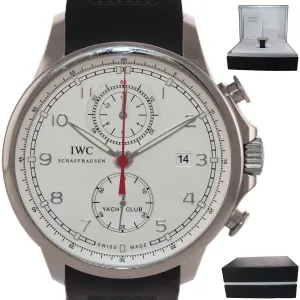 IWC Portuguese Yacht Club Chronograph 45mm Steel Watch IW390206 3902 3902-06