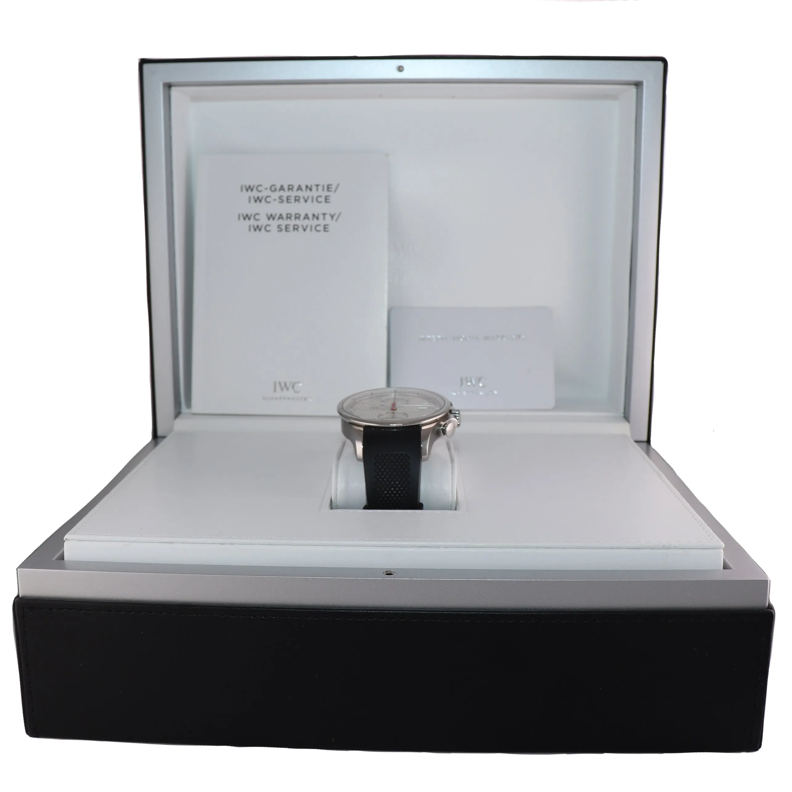 IWC Portuguese Yacht Club Chronograph 45mm Steel Watch IW390206 3902 3902-06