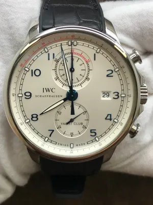 IWC Portuguese Yacht Club Chronograph IW390216 Silver Dial Automatic Men's Watch