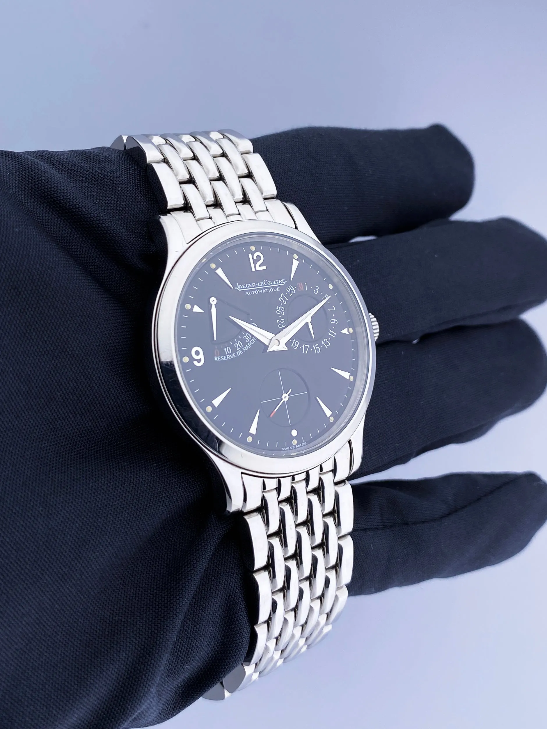 Jaeger LeCoultre Master Reserve De Marche Mens Watch Box & Papers