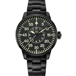 Laco 1925 Pilot Watches Basic Sydney 42mm Black Automatic Acciai Black IP 861890