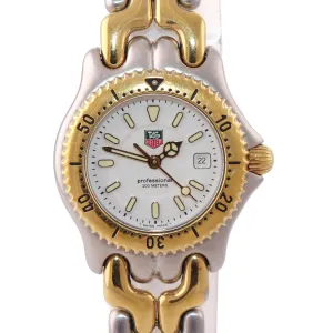 Ladies Tag Heuer Professional 200M WG1322 Steel Gold Tone 28mm Quartz Watch