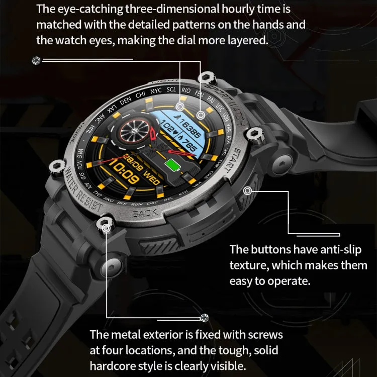 LC17 1.53 inch TFT Round Screen Sports Smart Watch, Heart Rate / Blood Oxygen / Blood Pressure(Blue)