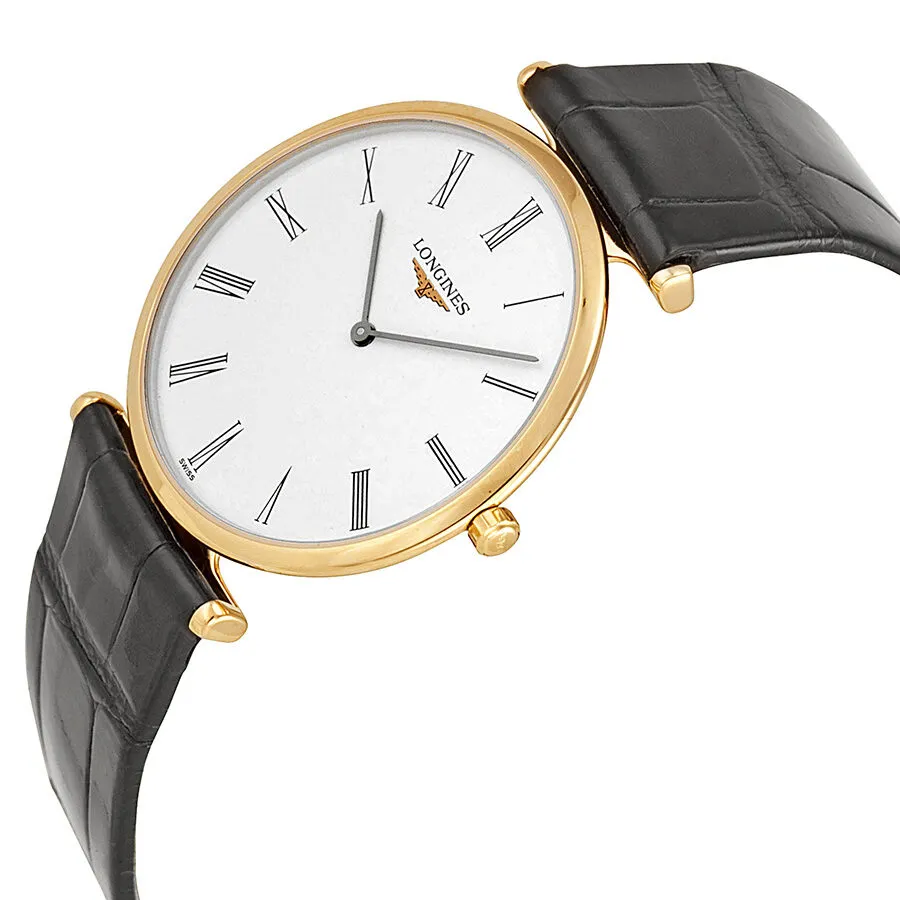 Longines La Grande Classique De Longines White Dial Black Leather Men's Watch L47091112 L4.709.1.11.2