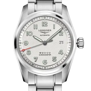 Longines Spirit 40MM Automatic Chronometer Silver Dial Watch L38104736