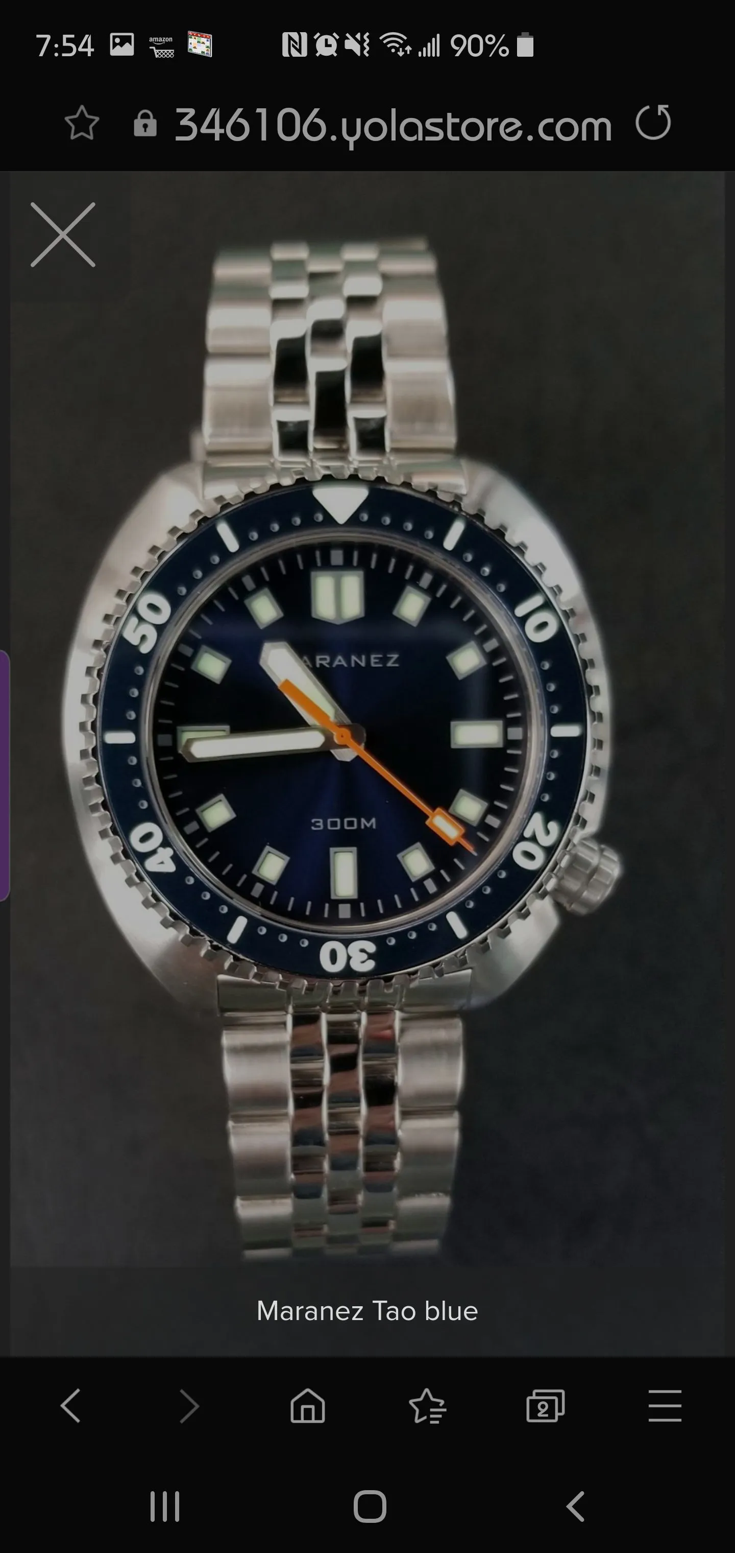 Maranez Tao Automatic Mechanical Watch Blue
