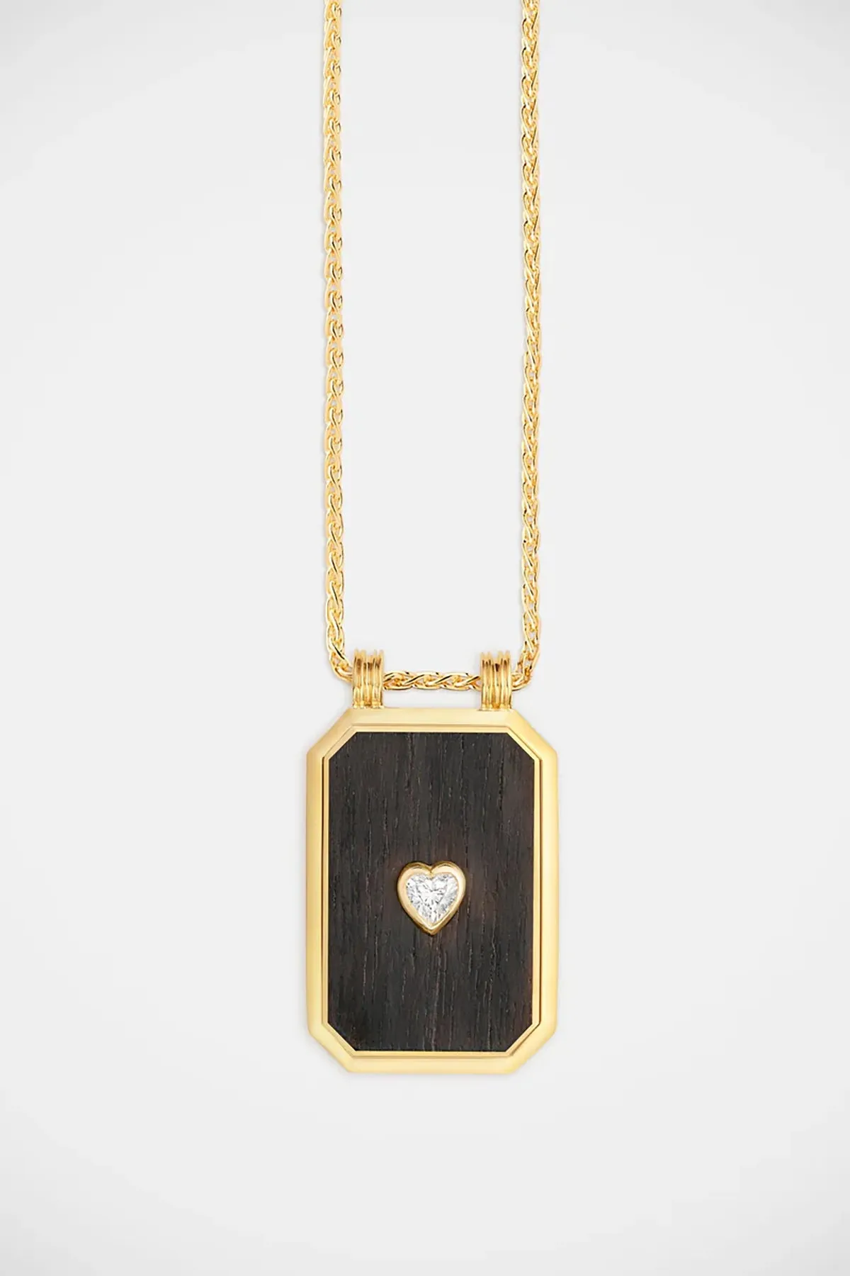MARIE LICHTENBERG | 18K GOLD HEART EBONY SCAPULAR