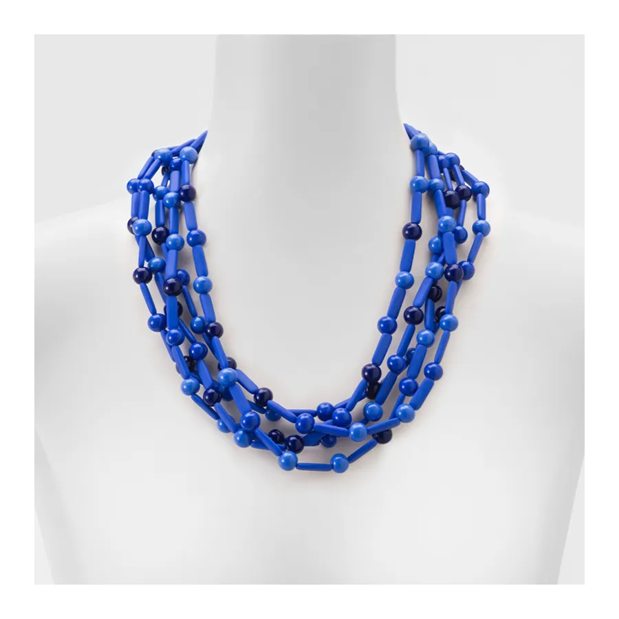 MARINA E SUSANNA SENT Glass Necklace - Masai Lapis/Cobalt