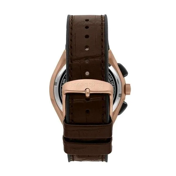 Maserati TRICONIC 43mm Gold Watch