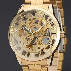 Mens Hollow Skeleton Watch