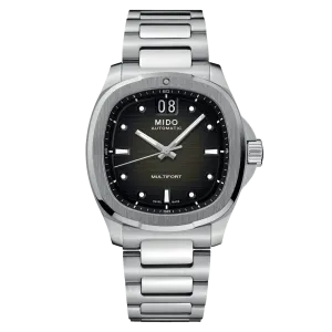 Mido Multifort TV Big Date Grey Dial Steel Men's Watch M0495261108100