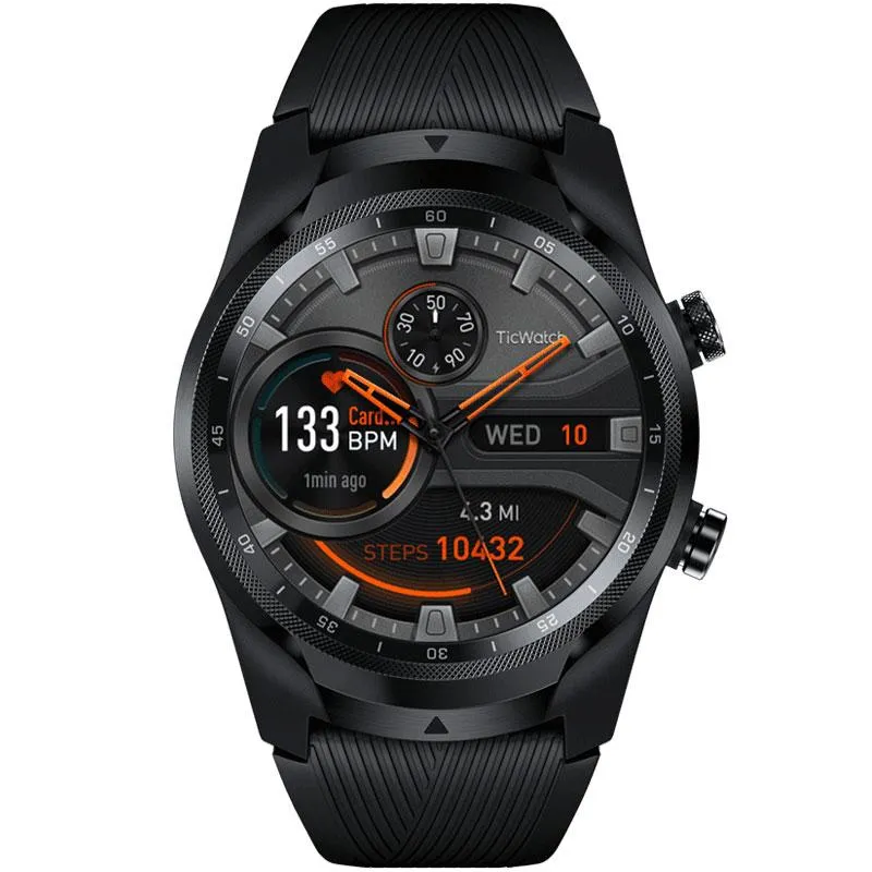 Mobvoi TicWatch Pro 4G LTE Smartwatch (Shadow) - WF11018