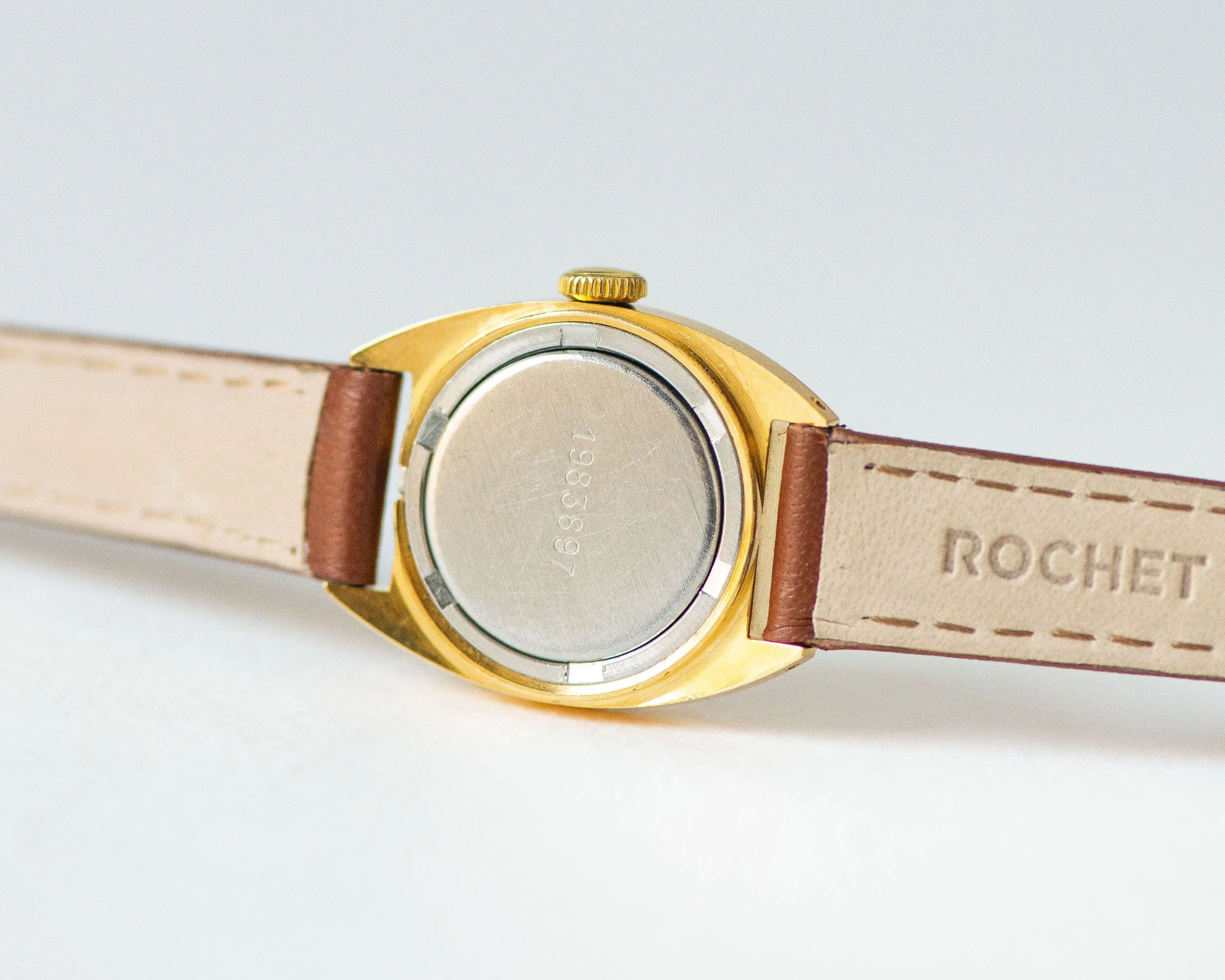 Modern vintage women watch Dawn, gold plated lady wristwatch minimalist, delicate women timepiece watch simple gift new genuine leather band