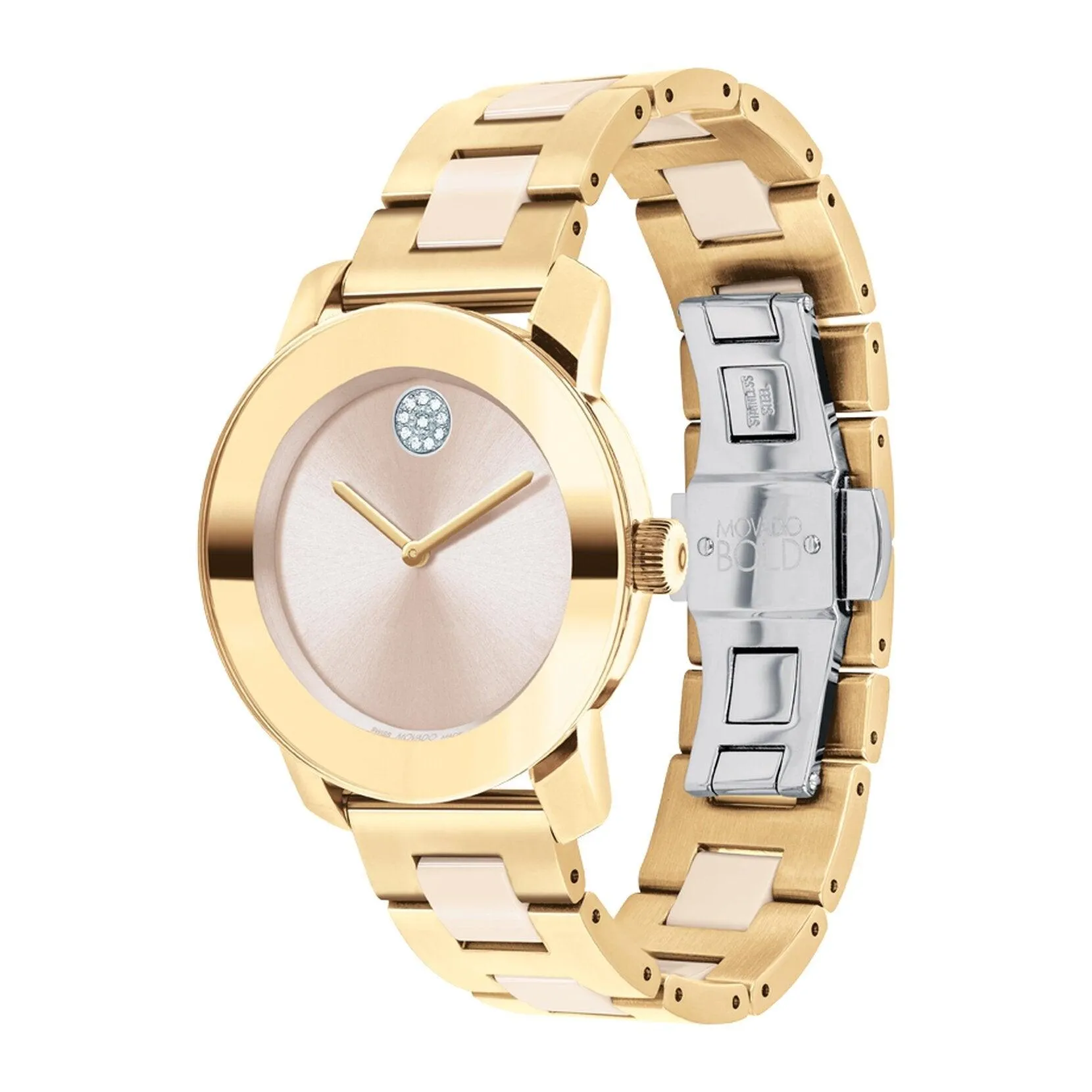 Movado Bold Ceramic Quartz Women's Watch 3600800