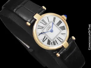 Must De Cartier Vendome Ladies Vermeil Watch - 18K Gold Over Sterling Silver
