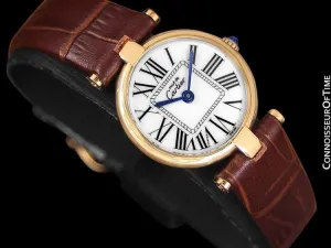 Must De Cartier Vendome Ladies Vermeil Watch - 18K Gold Over Sterling Silver