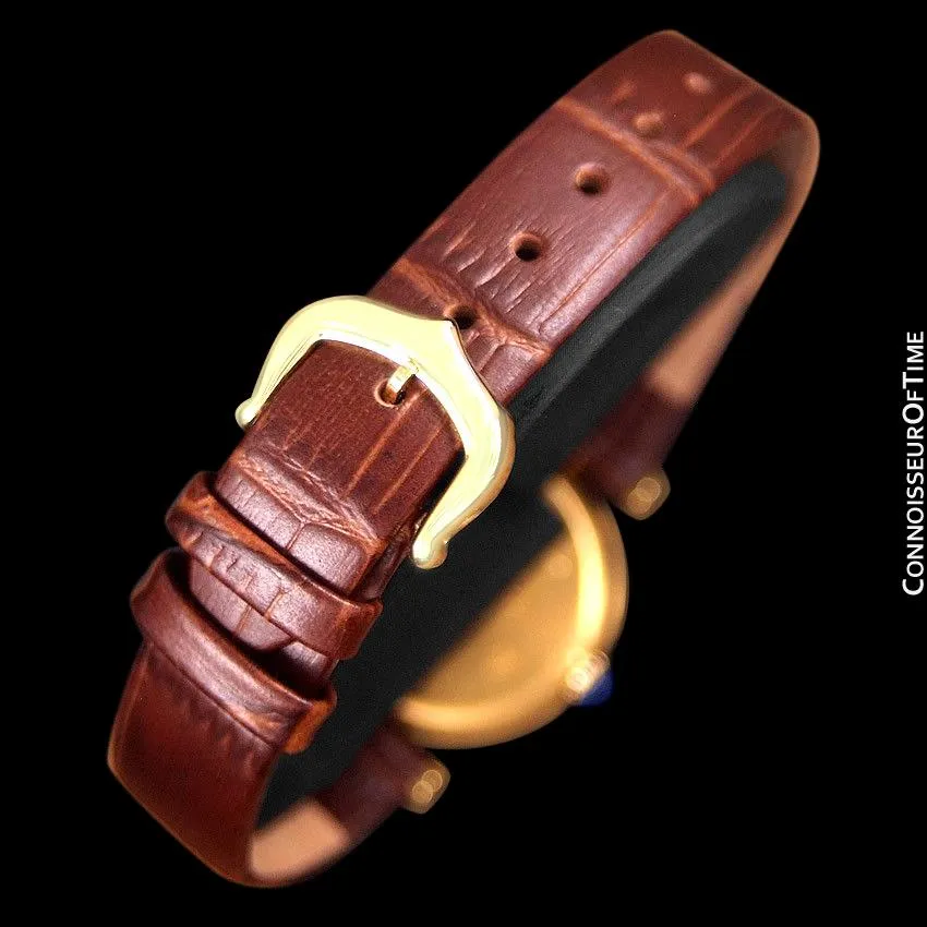 Must De Cartier Vendome Ladies Vermeil Watch - 18K Gold Over Sterling Silver