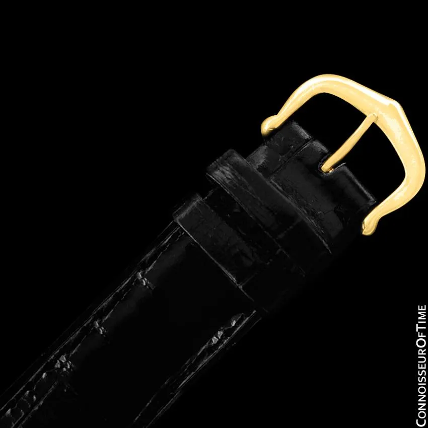 Must De Cartier Vendome Mens Vermeil Watch - 18K Gold Over Sterling Silver & Diamonds