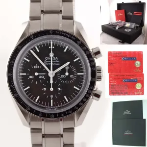 NEW 2019 Omega Speedmaster Professional 311.30.42.30.01.005 Steel Moon Watch