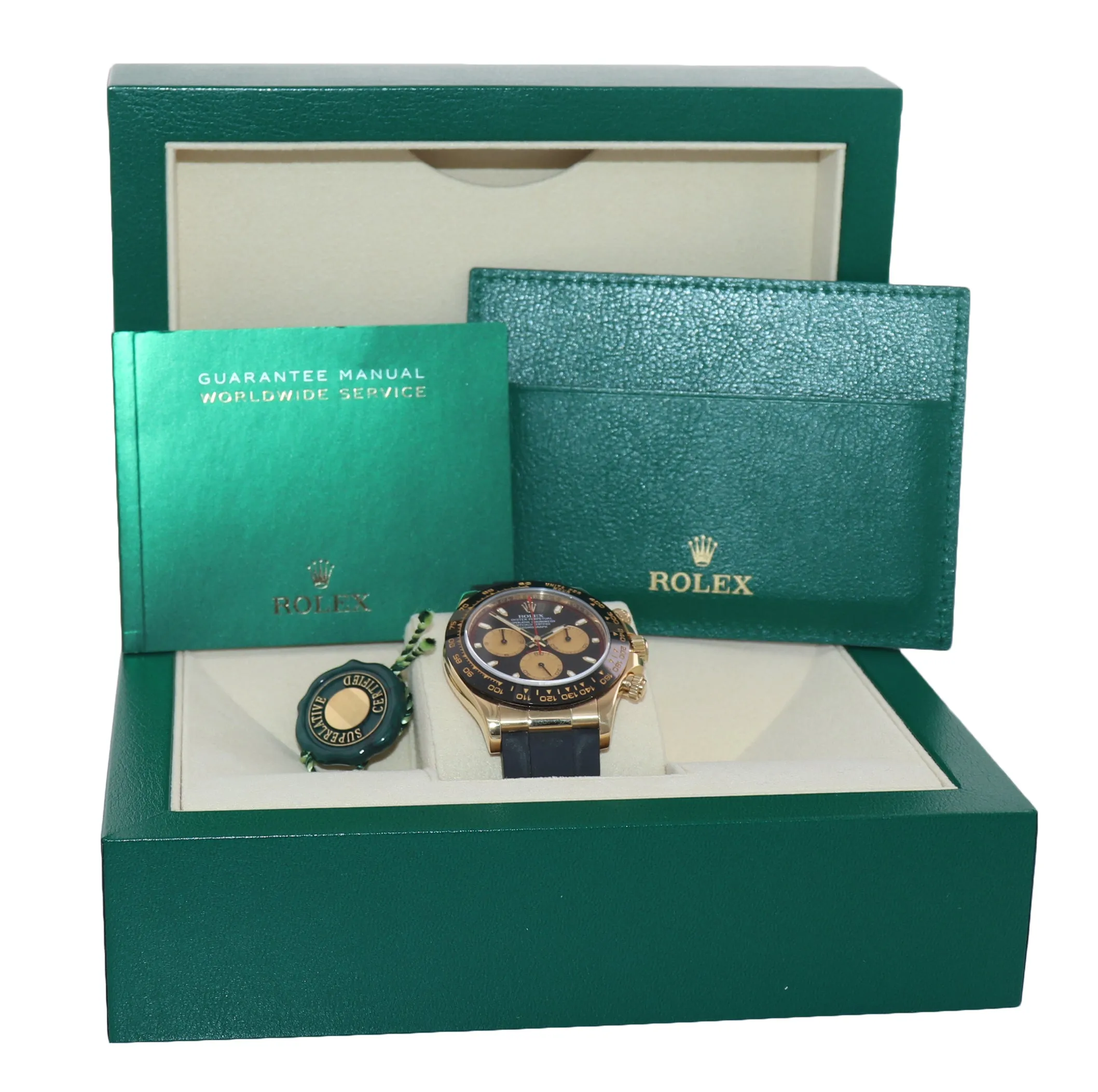 NEW 2020 Rolex Daytona 116518LN Yellow Gold Black Paul Newman Ceramic Watch