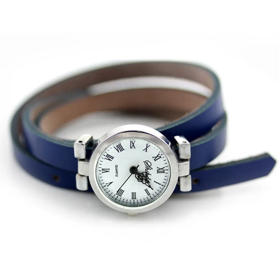 New fashion hot-selling women's long leather female watch ROMA vintage watch women dress watches