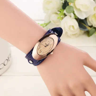 New Fashion women dress watches quartz watches casual Clock wristwatch genuine leather strap watches montre femme