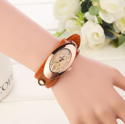 New Fashion women dress watches quartz watches casual Clock wristwatch genuine leather strap watches montre femme