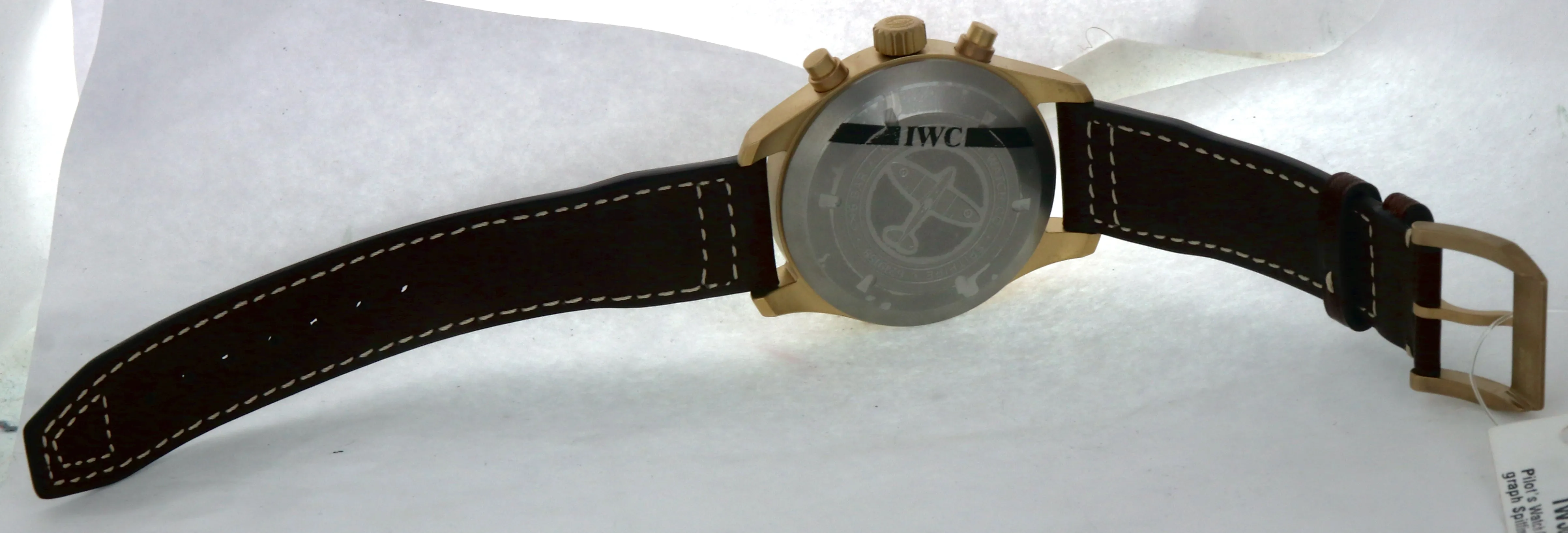 NEW IWC Spitfire Chronograph Day Date Green 41mm Bronze Auto IW387902 3879-02