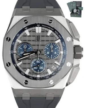 NEW NOV 2021 Audemars Piguet AP Royal Oak Offshore Blue 43mm Titanium 26420 IO