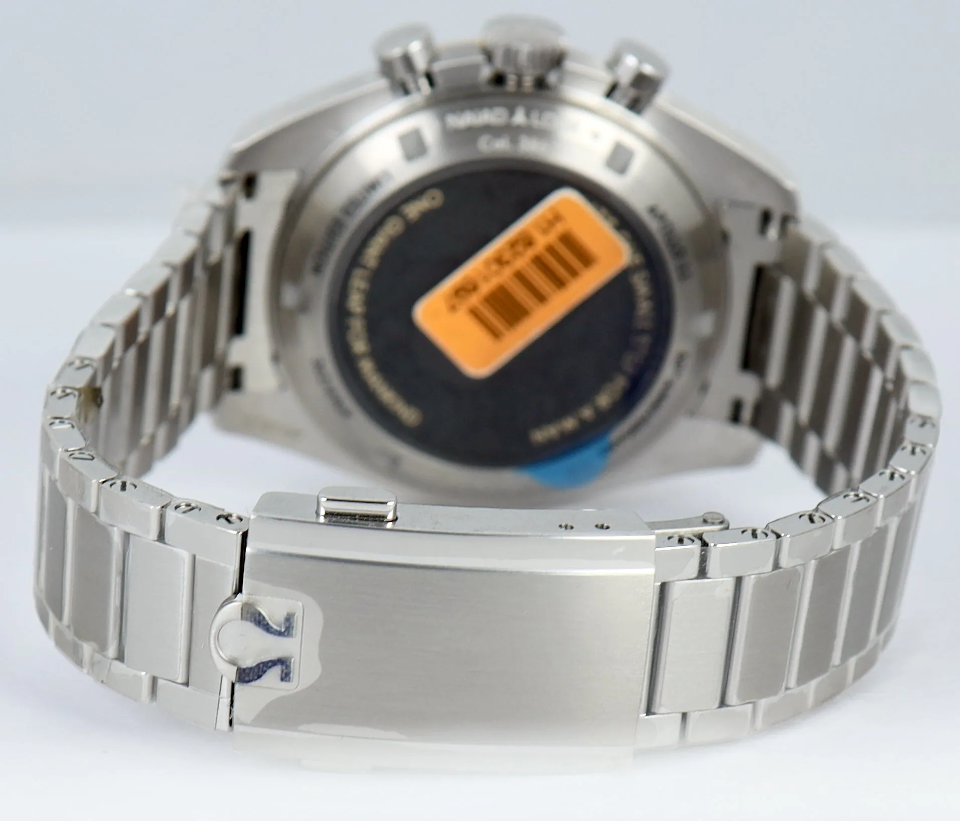 NEW STICKERED Omega Speedmaster Moonwatch Apollo 11 Blue 310.20.42.50.01.001