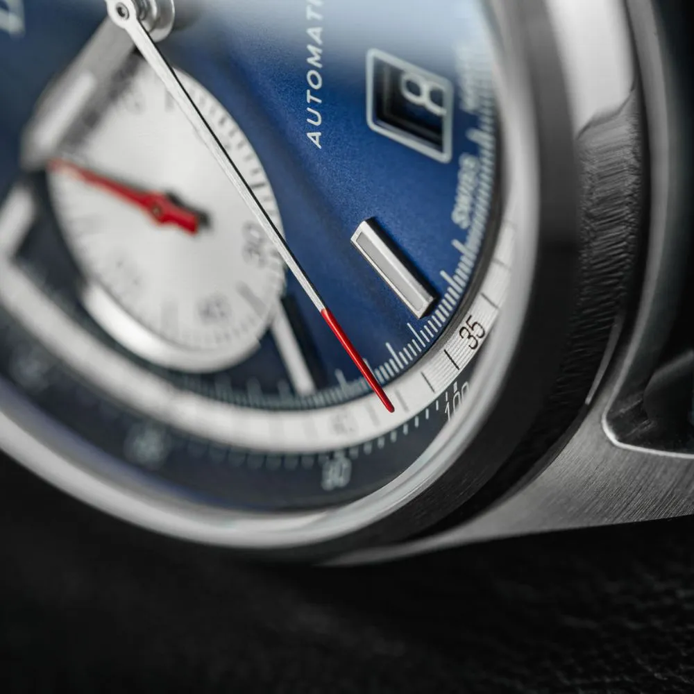 Newton Automatic Chronograph Blue Pilot Rally Watch 16153645 Limited Edition