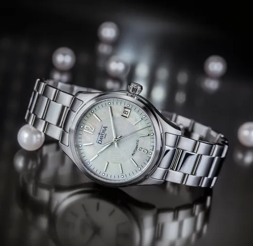 Newton Automatic Swiss-Made Mother of Pearl Ladies Watch 16619010