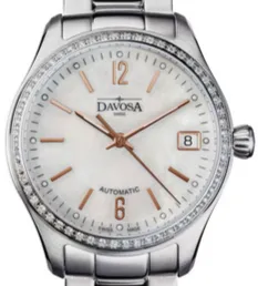 Newton Automatic Swiss-Made Rose Gold White Ladies Watch 16619315