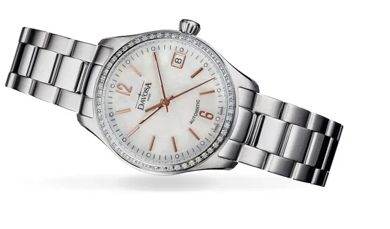 Newton Automatic Swiss-Made Rose Gold White Ladies Watch 16619315